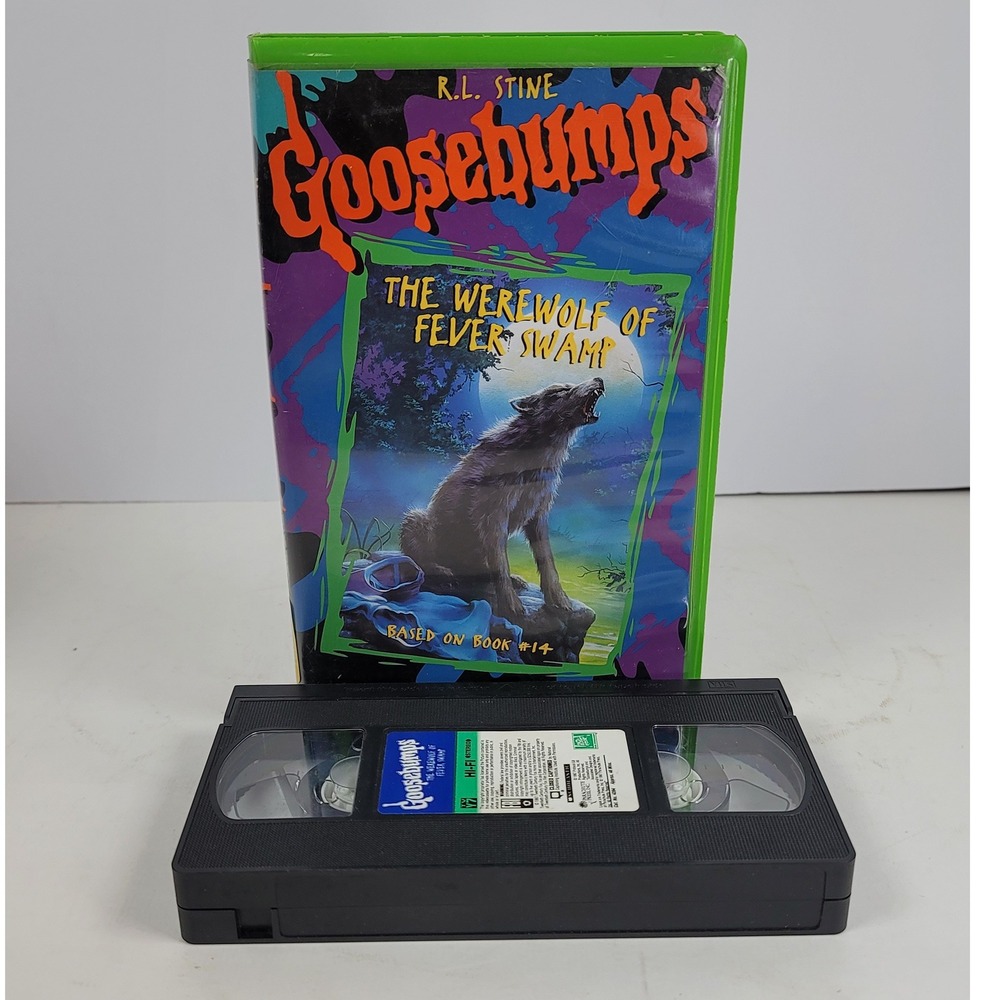 Goosebumps The Werewolf of Fever Swamp VHS 1996 R.L. Stine Green Clamshell Case